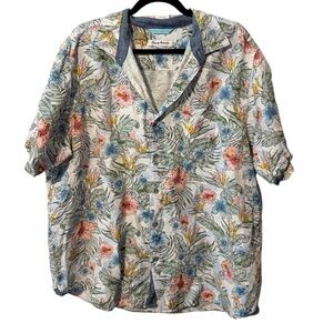 Tommy Bahama Linen Floral Button Down Shirt